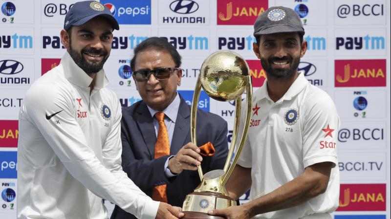 The Border-Gavaskar trophy was introduced in 1996. (Photo: PTI) The Border-Gavaskar trophy was introduced in 1996. (Photo: PTI)