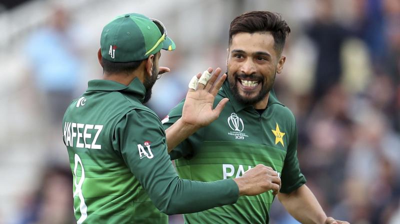 That first over was a maiden and Amir bowled two in a four-over spell in which he conceded a mere 11 runs. (Photo: AP) That first over was a maiden and Amir bowled two in a four-over spell in which he conceded a mere 11 runs. (Photo: AP)