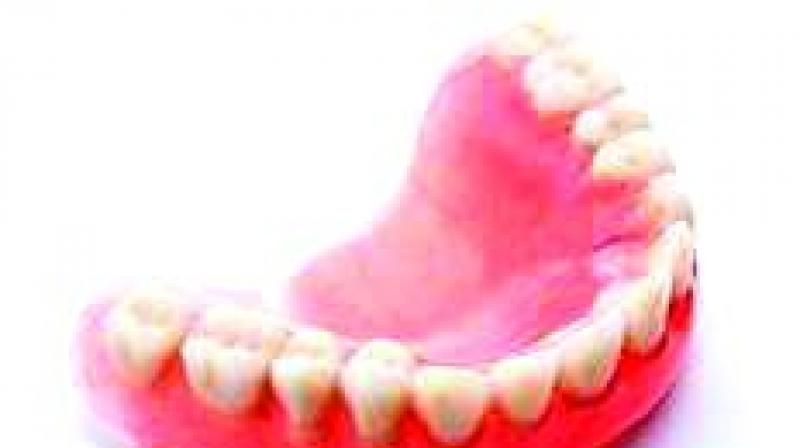 Veera Reddy, a 55-year-old builder from Ranga Reddy district, swallowed his denture during a severe bout of coughing. Veera Reddy, a 55-year-old builder from Ranga Reddy district, swallowed his denture during a severe bout of coughing.