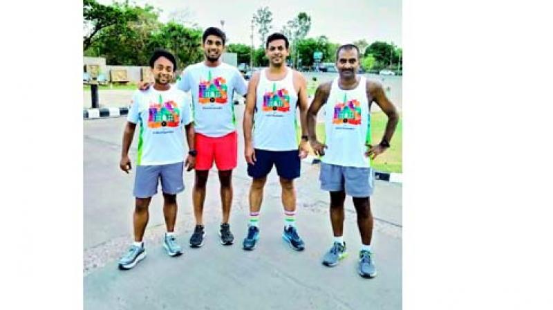 (Left to right): Diganta Roy, Gautam Pondi, Amit Kshirsagar and Srinivas Gadde (Left to right): Diganta Roy, Gautam Pondi, Amit Kshirsagar and Srinivas Gadde