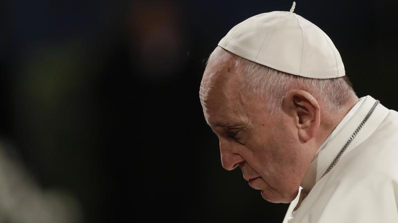 At the end of the service, Francis read a prayer in which he spoke of the poor, the hungry, the elderly, abused children and the environment. (Photo:AP) At the end of the service, Francis read a prayer in which he spoke of the poor, the hungry, the elderly, abused children and the environment. (Photo:AP)