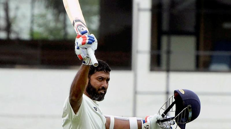 Continuing with his rich vein of form, the right-hand batsman played an impressive knock of 153 off 284 balls runs in the first innings of the ongoing match, taking his team to a 400-plus total. (Photo: PTI) Continuing with his rich vein of form, the right-hand batsman played an impressive knock of 153 off 284 balls runs in the first innings of the ongoing match, taking his team to a 400-plus total. (Photo: PTI)