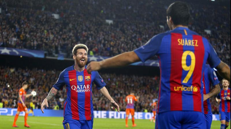 Lionel Messi spoiled Pep Guardiola's homecoming by scoring a hat-trick in Barcelona's 4-0 win against Manchester City. (Photo: AP) Lionel Messi spoiled Pep Guardiola's homecoming by scoring a hat-trick in Barcelona's 4-0 win against Manchester City. (Photo: AP)