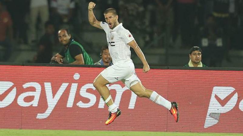 NorthEast's Emiliano Alfaro has scored four goals for his side. (Photo: ISL) NorthEast's Emiliano Alfaro has scored four goals for his side. (Photo: ISL)