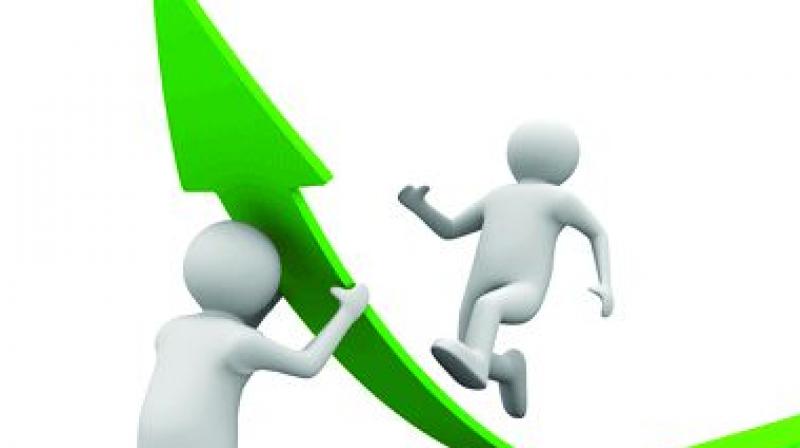 The GDP growth was 7.7 per per cent in January-March quarter while it was at 7 per cent in October-December. The GDP growth was 7.7 per per cent in January-March quarter while it was at 7 per cent in October-December.