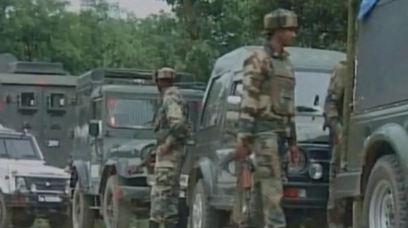 Security forces gun down top LeT commanderin Kulgam's Arwani village. (Photo: Photo: ANI | Twitter) Security forces gun down top LeT commanderin Kulgam's Arwani village. (Photo: Photo: ANI | Twitter)