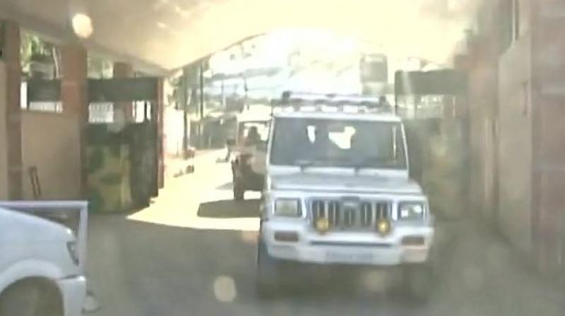 NIA brought separatists N Khan, A Funtus, A Akbar, P Saifulla, M Kalwal and Shahid-ul Islam to Delhi from Srinagar. (Photo: ANI | Twitter) NIA brought separatists N Khan, A Funtus, A Akbar, P Saifulla, M Kalwal and Shahid-ul Islam to Delhi from Srinagar. (Photo: ANI | Twitter)
