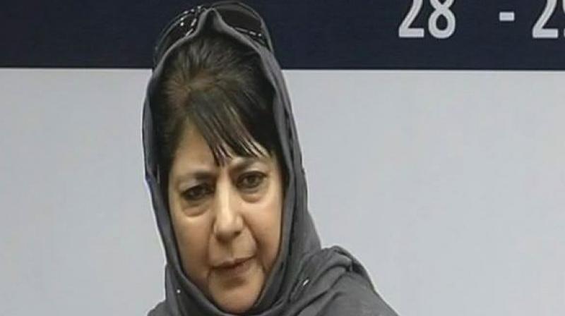 Jammu and Kashmir Chief Minister Mehabooba Mufti said, "To me India is Indira Gandhi.Maybe some people won't like it but she was India,while I was growing up she represented India for me." (Photo: ANI | Twitter) Jammu and Kashmir Chief Minister Mehabooba Mufti said, "To me India is Indira Gandhi.Maybe some people won't like it but she was India,while I was growing up she represented India for me." (Photo: ANI | Twitter)