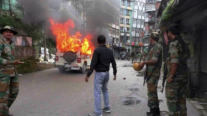 The protesters turned violent and set afire some vehicles parked nearby. (Photo: PTI | File) The protesters turned violent and set afire some vehicles parked nearby. (Photo: PTI | File)