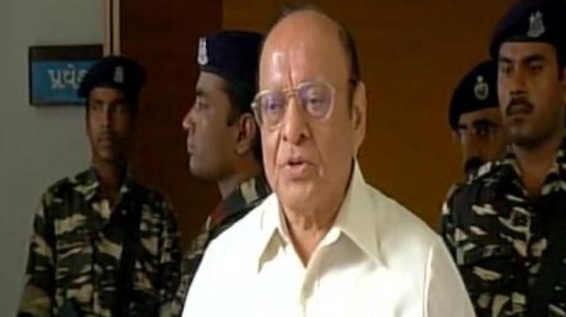 Congress candidate Ahmed Patel suffered a blow when former Congress stalwart Shankersinh Vaghela, after casting his vote, told reporters he was against him. (Photo: Congress candidate Ahmed Patel suffered a blow when former Congress stalwart Shankersinh Vaghela, after casting his vote, told reporters he was against him. (Photo: