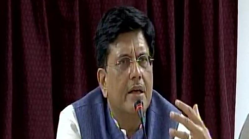 Coal Minister Piyush Goyal on Tuesday said his ministry is taking urgent steps to ensure coal supplies to power stations stabilise by month end or by early October. Photo: ANI Coal Minister Piyush Goyal on Tuesday said his ministry is taking urgent steps to ensure coal supplies to power stations stabilise by month end or by early October. Photo: ANI