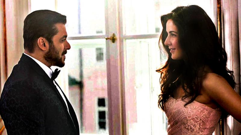 Salman and Katrina in a still from the film. Salman and Katrina in a still from the film.
