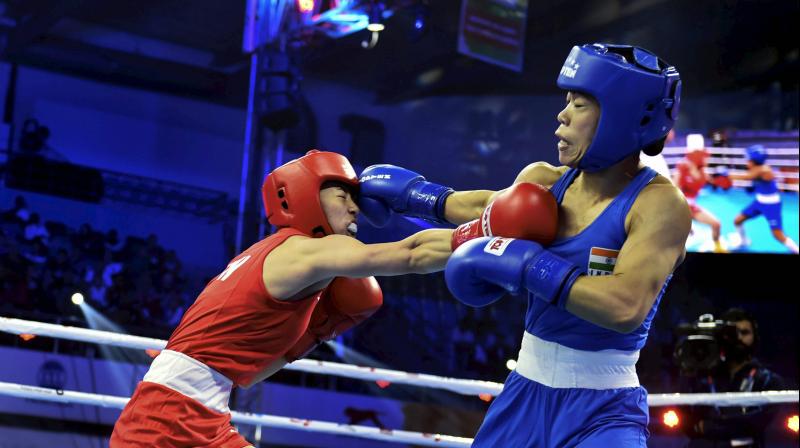 Mary Kom entered the event with a remarkable tally of five gold medals and a silver to her credit. She last won a world championship medal in 2010 -- a gold in the 48kg category. (Photo: PTI) Mary Kom entered the event with a remarkable tally of five gold medals and a silver to her credit. She last won a world championship medal in 2010 -- a gold in the 48kg category. (Photo: PTI)