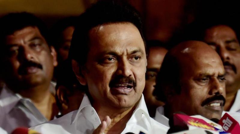 Image result for DMK Chief MK Stalin said downward cut in bus fares is an eye wash