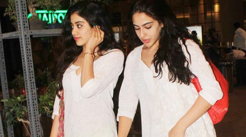 Sara Ali Khan and Janhvi Kapoor. Sara Ali Khan and Janhvi Kapoor.