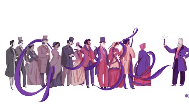 Google Doodle celebrates 180th birth anniversary of Sir William Henry Perkin Google Doodle celebrates 180th birth anniversary of Sir William Henry Perkin