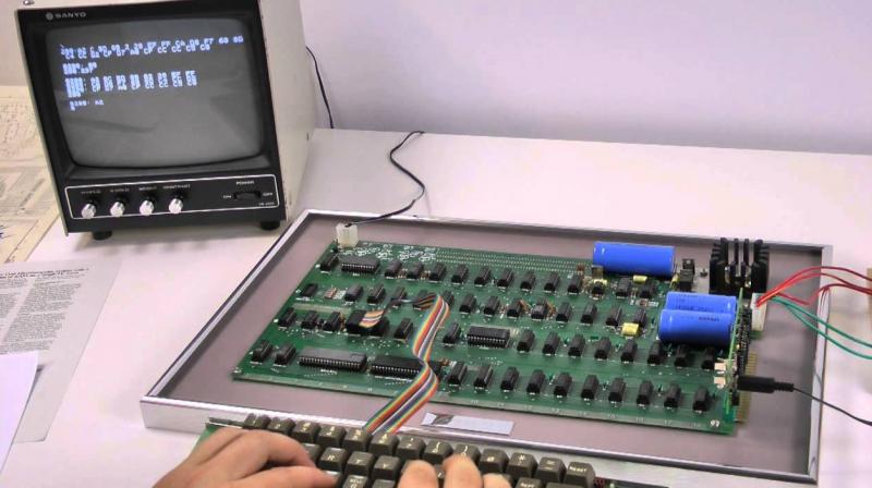An extremely rare, fully functional Apple-1 computer -- one of the first PCs that did not require the users to assemble components -- was sold for USD 3,75,000 at an auction here. (Photo: Youtube) An extremely rare, fully functional Apple-1 computer -- one of the first PCs that did not require the users to assemble components -- was sold for USD 3,75,000 at an auction here. (Photo: Youtube)