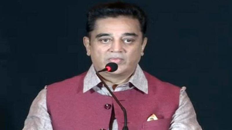 In a statement, actor Kamal Haasan said, 'At the commencement of the journey, I intend to announce the name of my political party along with the guiding principles we intend to live by.' (Photo: ANI) In a statement, actor Kamal Haasan said, 'At the commencement of the journey, I intend to announce the name of my political party along with the guiding principles we intend to live by.' (Photo: ANI)