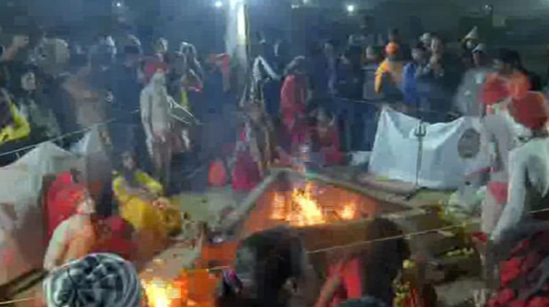 The Akhara, which is not officially recognised as a religious organisation, believes that their ancestors had played an instrumental role in helping Lord Rama to defeat the demon god Ravana in the epic Ramayana. (Photo: ANI) The Akhara, which is not officially recognised as a religious organisation, believes that their ancestors had played an instrumental role in helping Lord Rama to defeat the demon god Ravana in the epic Ramayana. (Photo: ANI)