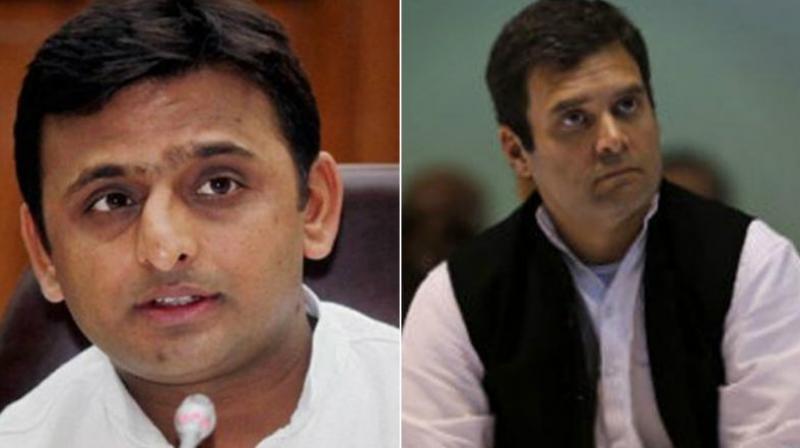 Akhilesh Yadav (left) and Rahul Gandhi (right). Akhilesh Yadav (left) and Rahul Gandhi (right).