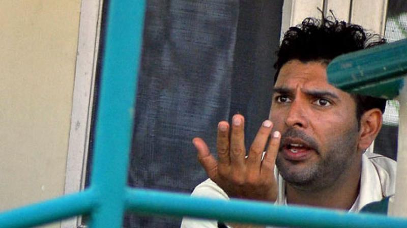 Yuvraj Singh made a comeback to India’s ODI side after three years after the MSK Prasad-led selection panel picked him for the series against England. (Photo: PTI) Yuvraj Singh made a comeback to India’s ODI side after three years after the MSK Prasad-led selection panel picked him for the series against England. (Photo: PTI)
