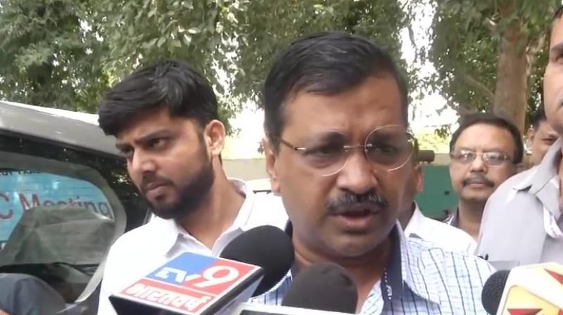 The AAP supremo was addressing a press conference here after a meeting of opposition parties to discuss the issue of EVM malfunctioning in the ongoing parliamentary election. (Image: ANI) The AAP supremo was addressing a press conference here after a meeting of opposition parties to discuss the issue of EVM malfunctioning in the ongoing parliamentary election. (Image: ANI)