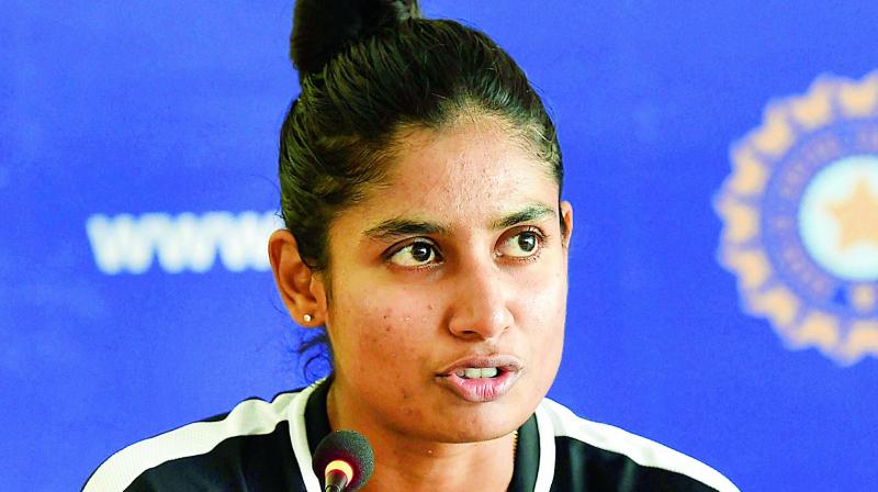 Mithali Raj speaks at a press conference on Tuesday. Mithali Raj speaks at a press conference on Tuesday.
