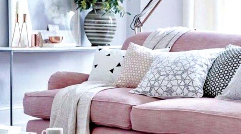 Quirk up your living room with millennial pink upholstery. Quirk up your living room with millennial pink upholstery.