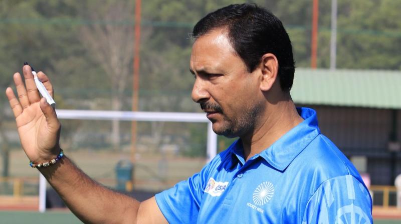 Harendra, who led the Indian Junior Men's Hockey team to the Uttar Pradesh Hockey Junior World Cup Lucknow 2016 title, was earlier named as the chief coach of the women's team in September 2017. (Photo: Hockey India/Twitter) Harendra, who led the Indian Junior Men's Hockey team to the Uttar Pradesh Hockey Junior World Cup Lucknow 2016 title, was earlier named as the chief coach of the women's team in September 2017. (Photo: Hockey India/Twitter)