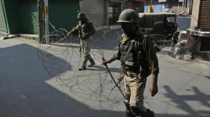 Educational institutions, shops and private offices remained closed due to the strike called by Joint Resistance Leadership. Authorities have imposed restrictions in parts of Srinagar to maintain law and order. (Representational image | AP) Educational institutions, shops and private offices remained closed due to the strike called by Joint Resistance Leadership. Authorities have imposed restrictions in parts of Srinagar to maintain law and order. (Representational image | AP)