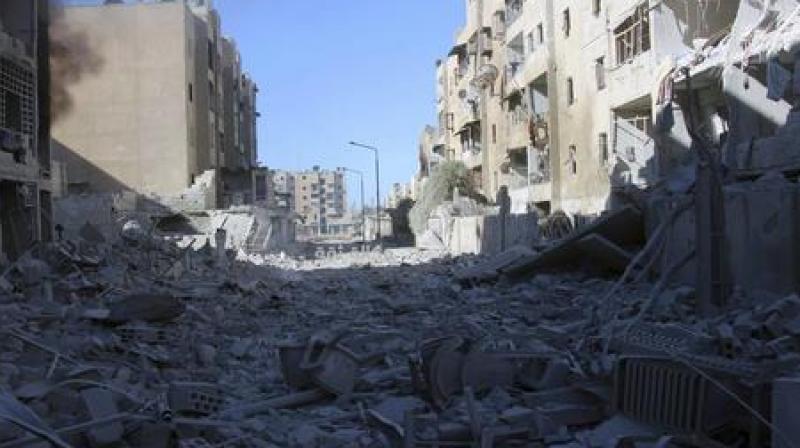 The deaths brought the civilian toll in five days of regime bombardment of eastern Aleppo to at least 92, according to the Observatory which said however that many of the wounded were in serious condition. (Photo: AP) The deaths brought the civilian toll in five days of regime bombardment of eastern Aleppo to at least 92, according to the Observatory which said however that many of the wounded were in serious condition. (Photo: AP)