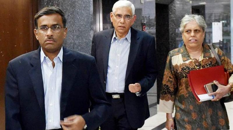 Vinod Rai, Diana Edulji, Vikram Limaye, Ramachandra Guha are the new administrators. (Photo: PTI) Vinod Rai, Diana Edulji, Vikram Limaye, Ramachandra Guha are the new administrators. (Photo: PTI)