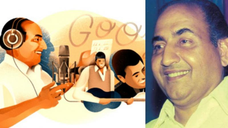Google Doodle pays tribute to Mohammed Rafi, on his 93rd birth anniversary Google Doodle pays tribute to Mohammed Rafi, on his 93rd birth anniversary