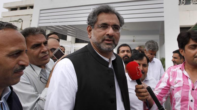Shahid Khaqan Abbasi said war is not the solution to the decades-long conflict in Afghanistan. His remarks Saturday came a day after he visited Kabul and met with the Afghan leadership. (Photo: File) Shahid Khaqan Abbasi said war is not the solution to the decades-long conflict in Afghanistan. His remarks Saturday came a day after he visited Kabul and met with the Afghan leadership. (Photo: File)