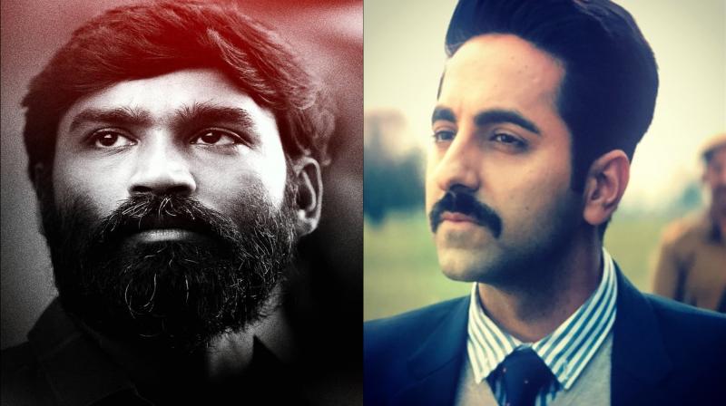 Dhanush and Ayushmann Khurrana. (Photo: Instagram) Dhanush and Ayushmann Khurrana. (Photo: Instagram)