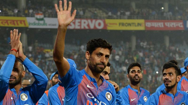 Nehra was asked by skipper Virat Kohli to bowl the last over the first T20 match, which India won by 53 runs. (Photo: APF) Nehra was asked by skipper Virat Kohli to bowl the last over the first T20 match, which India won by 53 runs. (Photo: APF)