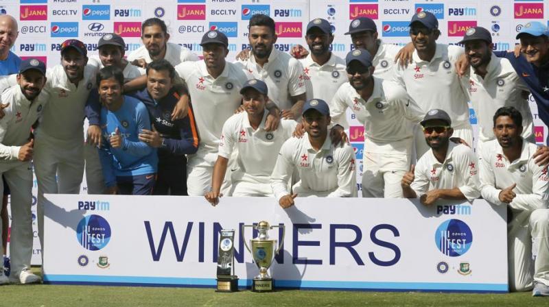 The Bangladesh series victory is India’s sixth consecutive under Virat Kohli’s leadership. (Photo: AP) The Bangladesh series victory is India’s sixth consecutive under Virat Kohli’s leadership. (Photo: AP)