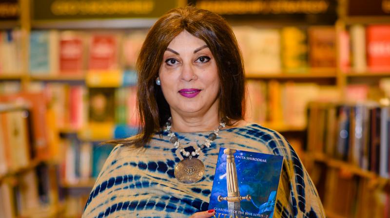 The book is the second part to her mythological trilogy Guardians of the Blue Lotus. The book is the second part to her mythological trilogy Guardians of the Blue Lotus.