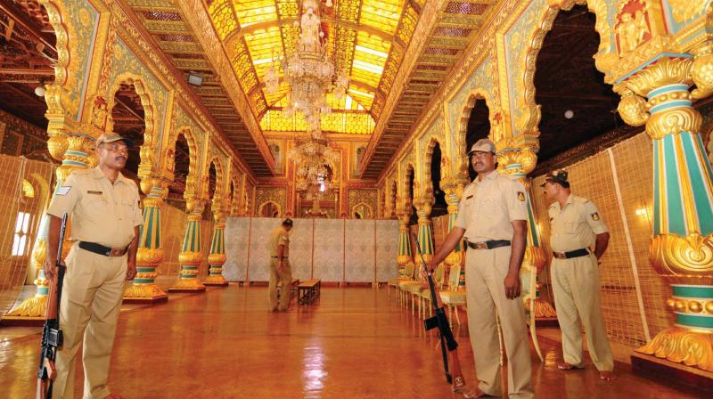 The decked up Darbar Hall of the Mysuru Palace – DC The decked up Darbar Hall of the Mysuru Palace – DC