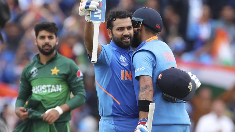 The Mumbai Indians captain has slammed his 24th century to put India in a commanding position. (Photo:AP) The Mumbai Indians captain has slammed his 24th century to put India in a commanding position. (Photo:AP)