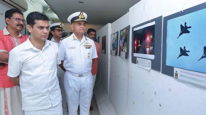 MLA Hibi Eden with Rear Admiral R.J Nadkarni MLA Hibi Eden with Rear Admiral R.J Nadkarni