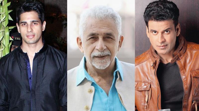 Naseeruddin Shah joins Sidharth Malhotra and Manoj Bajpayee on Neeraj Pandey's 'Aiyaary'. Naseeruddin Shah joins Sidharth Malhotra and Manoj Bajpayee on Neeraj Pandey's 'Aiyaary'.
