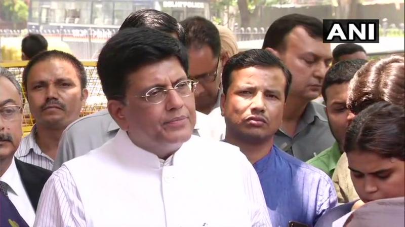 ‘We have also demanded that the EC to withdraw the false cases made against BJP leaders in West Bengal,’ Piyush Goyal also added. (Photo: ANI) ‘We have also demanded that the EC to withdraw the false cases made against BJP leaders in West Bengal,’ Piyush Goyal also added. (Photo: ANI)