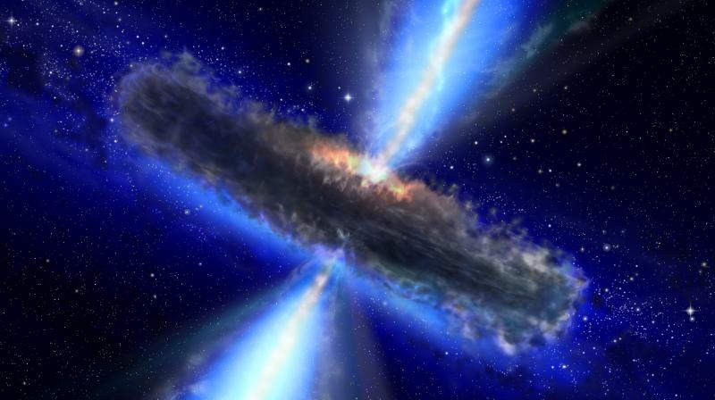 An artist impression of quasar. (Photo: Hubble Telescope) An artist impression of quasar. (Photo: Hubble Telescope)