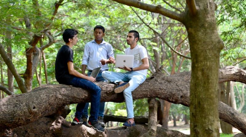 "Ethical hackers" Anand Prakash (R), Shashank (L), and Rohit Raj (C), who break into computer networks to expose rather than exploit weaknesses, meet at a public park in Bangalore. (Photo: AFP) "Ethical hackers" Anand Prakash (R), Shashank (L), and Rohit Raj (C), who break into computer networks to expose rather than exploit weaknesses, meet at a public park in Bangalore. (Photo: AFP)
