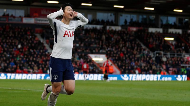 Son Heung-min scores two against Bournemouth to take his tally to seven goals in four games. (Photo: AFP) Son Heung-min scores two against Bournemouth to take his tally to seven goals in four games. (Photo: AFP)