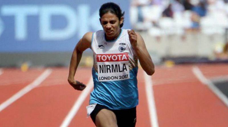 Nirmala Sheoran, who came fourth in the women's 400m event of the Jakarta Asian Games earlier this year, has been provisionally suspended after tests conducted in the WADA's Montreal laboratory. (Photo: PTI) Nirmala Sheoran, who came fourth in the women's 400m event of the Jakarta Asian Games earlier this year, has been provisionally suspended after tests conducted in the WADA's Montreal laboratory. (Photo: PTI)