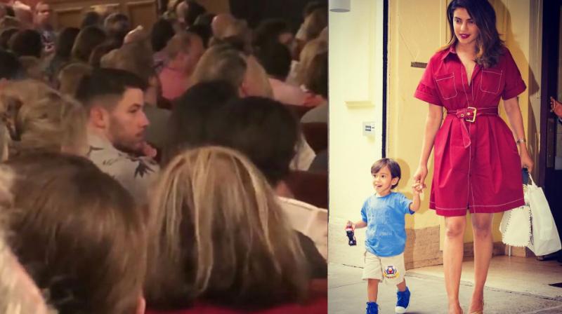 Nick Jonas, Priyanka Chopra and Ahil Sharma in USA. Nick Jonas, Priyanka Chopra and Ahil Sharma in USA.