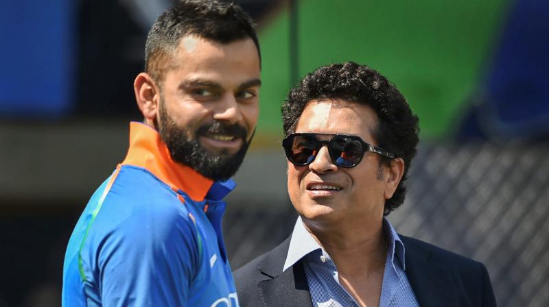 Last year, Kohli became the fastest to reach 10,000 runs in 50-over internationals -- beating Tendulkar's record.(Photo: PTI) Last year, Kohli became the fastest to reach 10,000 runs in 50-over internationals -- beating Tendulkar's record.(Photo: PTI)