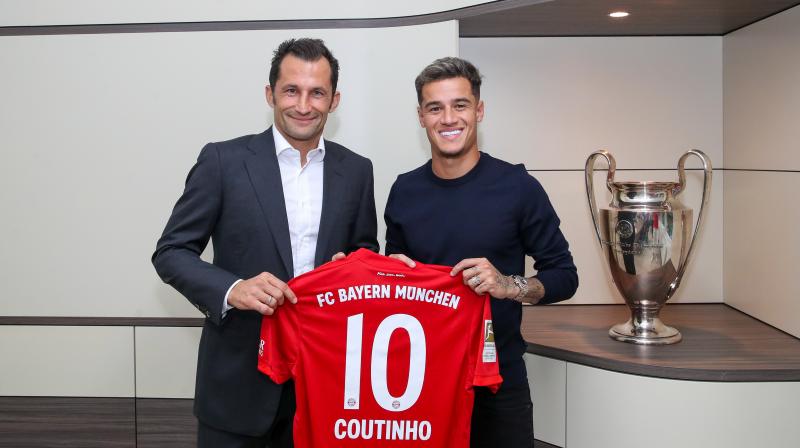 Barcelona's Philippe Coutinho has joined Bayern Munich on a one-year loan worth 8.5 million euros. (Photo: Twitter/Bayern Munich) Barcelona's Philippe Coutinho has joined Bayern Munich on a one-year loan worth 8.5 million euros. (Photo: Twitter/Bayern Munich)